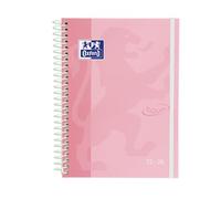 Oxford Touch, Agenda 2025 2026, vue hebdomadaire, couverture extra-dure, A5 (15x21 cm), espagnol, couleur rose pastel
