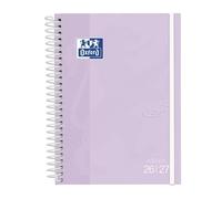 Oxford Touch Agenda semainier 2026/2027, couverture extra rigide, A5 (15 x 21 cm), espagnol, couleur lavande