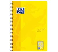 Oxford Touch A4+ Bloc Collège Reliure À Anneaux Métalliques 80 Feuilles - 160 Pages Linéature 28 Sun Yellow