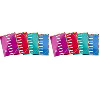OXFORD Trieur Color Life 8 Positions Double Entrée Format A4 en Carte Pelliculée Fermeture Elastique Couleur Aléatoire (Lot de 2)