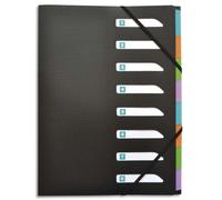 ELBA Trieur memphis, 240 x 320, 8 index, noir Noir G