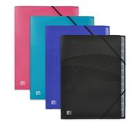 OXFORD Trieur Standard 12 Compartiments A4 Osmose Couverture Polypro Coloris Assortis