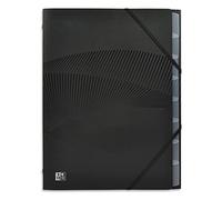 OXFORD Trieur Standard 8 Compartiments Osmose A4 Couverture Polypro Coloris Assortis