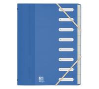 OXFORD Trieur Standard School Life Recyc+ A4 8 Positions Couverture Polypro Recyclé Coloris Assortis