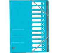 Oxford Trieur Top File+, A4, 12 compartiments, bleu clair Bleu G