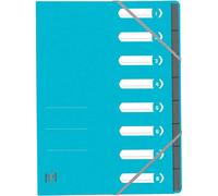 Oxford Trieur Top File+ A4, 8 compartiments, bleu clair (Bleu G)