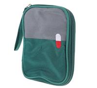 Oxford Trousse de Voyage de Vert Premiers Secours Portable | Accès Complet Rapide, Fermeture Zippée, Rangement Soigné, Bureau et Paquet à Main, Ciseaux et Bandes