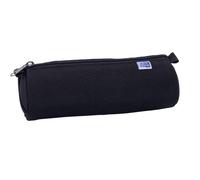 OXFORD Trousse Ronde Classique 1 Compartiment Capacité Dimensions 22X7X7 cm Fermeture Éclair Polyester Noir