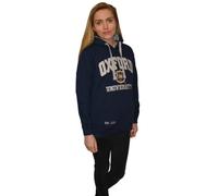 Oxford University OU129 Licensed Unisex Hooded Sweatshirt Navy/Grey L