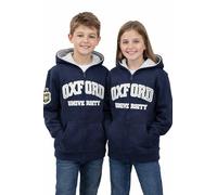 Oxford University OU129 Sweat &Agrave; Capuche Zipp&Eacute; pour Enfant Bleu Marine - Bleu - 9-10 Ans