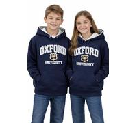 Oxford University OU129K Kids Licence Sweat à capuche unisexe Bleu marine (11-13 ans)