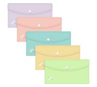 Oxford Urban Documents DL Portefeuille en Plastique Opaque Assorti Pastel Lot de 5