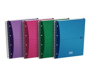 Oxford Urban Mix Lot de 5 Cahier à spirales 24,5 x 29,8 cm Couleurs Assortis