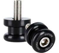 Oxford V-Mount Bobbins, bobines pour stand de paddock M6 x 100 mm Noir/Argent Noir/Argent