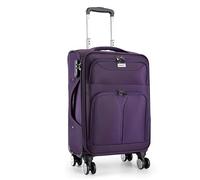 Oxford Valise légère et imperméable à roulettes à coque souple grande taille résistante aux rayures et aux chocs, violet, 60,9 cm, Bagage extensible avec roulettes pivotantes