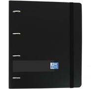 Oxford &you 4 ring binder europeanbinder polyfoam w/ refill 100h 5x5 a4+ black