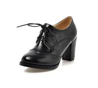 Oxfords et Derbies Femme Petit Talon Chaussures Oxfords Pour Hommes Mode Chaussures de Danse Bout Rond Plat Outdoor Baskets Rétro Creux Oxford avec Talon Loisir Flâneur
