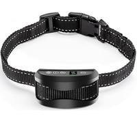 OXFUZZ Collier Anti-aboiement Chien - 3 Modes Choc Électrique/Vibration/Sensibilité Aide au Dressage Inoffensif Automatique Batterie Rechargeable Sangle Reflechissant Réglable pour Petit Gros Chien