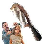 Oxhorn Comb - Brosse à lattes faite à la main, peigne anti-mamatique à corne naturelle | Outil de massage du cuir chevelu à barbe, mouillés et secs, os durables pour la coiffeuse