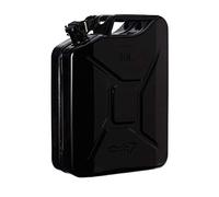 Oxid7® Bidon à carburant 20 litres en métal noir | Convient pour l'essence, le diesel & le bioéthanol | Bidon à essence 20L avec homologation UN & type de construction testé