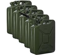 Jerrycan Kit 5x 20L Bidon Carburant Bidon Vert + Bec Verseur