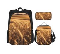 OXKGHHO Ensemble sac à dos de travail avec boîte à déjeuner isotherme, bretelles réglables, pour la salle de sport et une utilisation quotidienne, noir, One Size