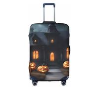 OXKGHHO Happy Halloween-Day-Trick-Or-Treat Housse de protection de valise avec motif unique, convient aux bagages de 45,7 à 81,3 cm, pour les voyages et les voyages d'affaires, blanc, X-Large