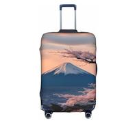 OXKGHHO Housse de protection pour valise avec impression paysage japonaise Mount Fuji - Convient aux bagages de 45,7 à 81,3 cm - Pour les voyages et les voyages d'affaires, blanc, X-Large