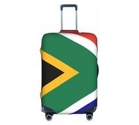 OXKGHHO Housse de protection pour valise avec motif drapeau de l'Afrique du Sud, convient aux bagages de 45,7 à 81,3 cm, pour les voyages et les voyages d'affaires, blanc, Small