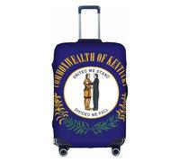 OXKGHHO Housse de protection pour valise avec motif drapeau de l'État du Kentucky - Convient aux bagages de 45,7 à 81,3 cm - Pour les voyages et les voyages d'affaires, blanc, Large