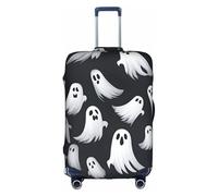 OXKGHHO Housse de protection pour valise avec motif fantôme blanc pour Halloween, convient aux bagages de 45,7 à 81,3 cm, pour les voyages et les voyages d'affaires, blanc, Small