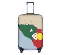 OXKGHHO La composition de la protection de valise imprimée Timor-Leste avec unique, convient aux bagages de 45,7 à 81,3 cm, pour les voyages et les voyages d'affaires, blanc, Medium