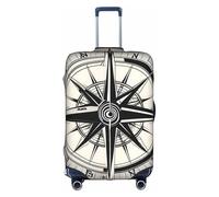 OXKGHHO Law of the Compass Housse de protection pour valise avec impression de navigation unique, convient aux bagages de 45,7 à 81,3 cm, pour les voyages et les voyages d'affaires, blanc, X-Large