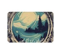 OXKGHHO Paillasson ultra fin avec imprimé Not All Who Wander are Lost pour intérieur et extérieur, tapis de bienvenue pour porte, terrasse, décoration d'intérieur