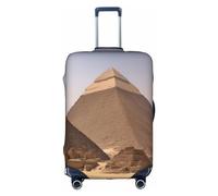 OXKGHHO Pyramides d'Égypte Housse de protection pour valise avec imprimé unique, convient aux bagages de 45,7 à 81,3 cm, pour les voyages et les voyages d'affaires, blanc, Small