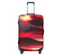 OXKGHHO Red Sky At Night Housse de protection pour valise avec motif étoilé pour bagages de 45,7 à 81,3 cm, blanc, Large