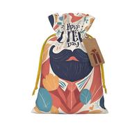 OXKGHHO Sac cadeau avec cordon de serrage pour la fête des pères, pour les petits cadeaux, pour les bijoux et les cadeaux de fête