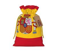 OXKGHHO Sac cadeau imprimé drapeau espagnol, pochette à cordon de serrage pour petits cadeaux, bijoux et cadeaux de fête