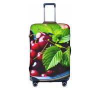 OXKGHHO Seau avec imprimé cerises - Protection de valise unique - Convient aux bagages de 45,7 à 81,3 cm - Pour les voyages et les voyages d'affaires, blanc, Medium