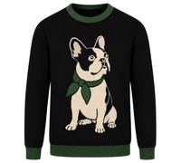 OXKnit Pull à manches longues pour homme, style rétro des années 70 avec | Pull à col rond, en coton, tricot doux, coupe régulière, t-shirt décontracté à manches longues pour homme