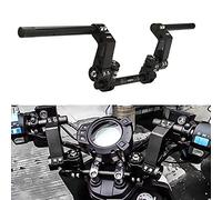 OXMART 1 paire de guidons de moto réglables 22 mm avec crochets de direction amovibles noirs pour modèles de scooter 125 cc