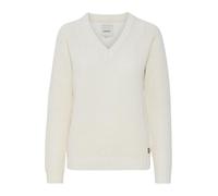 OXMO by OXNanny Pull en tricot épais pour femme Col en V, Cloud Dancer (114201), XL