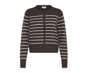 Oxmo Cardigan 'Fkeana' écru / brun foncé, Taille XS