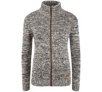 Oxmo Cardigan 'Phenix' marron / blanc, Taille L