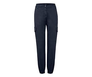 OXMO Coco Pantalon cargo pour femme Coupe droite, Total Eclipse (194010)., S