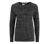 Oxmo Daniela Pull en Maille Pull-Over Tricot pour Femme, Taille:M, Couleur:Black (70155)