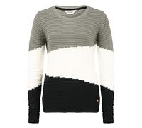 Oxmo Olma Pull en Grosse Maille Pull-Over Tricot pour Femme, Taille:XL, Couleur:Pewter (185203)