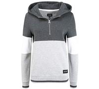 Oxmo Omara Sweat À Capuche Pull Hoodie pour Femme À Capuche, Taille:M, Couleur:Dark Grey Melange (1940071)