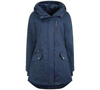 Oxmo OXBella Femme Parka Manteau mi-Saison Veste Longue avec Capuche Poches à Rabat Regular Fit