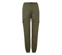 OXMO OXCoco Pantalon cargo en tissu pour femme Coupe droite, Ivy Green (190512), S